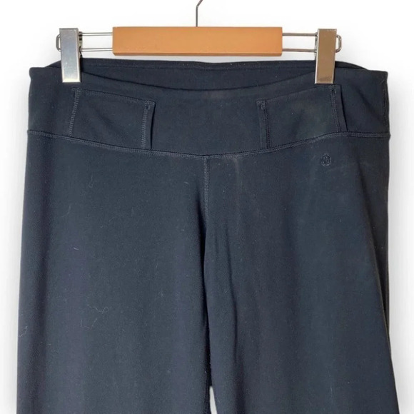 Lululemon Black Straight Leg Pants w Belt Loops - Picture 3 of 8